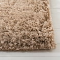 thumbnail image 5 of SAFAVIEH Supreme Charlton Solid Plush Polyester Shag Area Rug, Beige, 3' x 5', 5 of 9