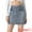 Gray Blue, variant on DARING DIVA Women's Denim Stretchy Zipper Front Bodycon Jean Skirt L Dark Blue