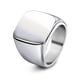 thumbnail image 3 of Anillo retro simple liso 19MM 304 acero inoxidable anillo de acero de titanio láser Diseño vintage de acero inoxidable versátil, 3 of 6