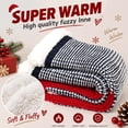 thumbnail image 5 of Fuzzy Slipper Socks for Women, PUTUO Warm Non Slip Grip Socks Sherpa-Lined Thick Cozy Fluffy Mid Calf Winter Home Socks, Fox Pattern, 5 of 6