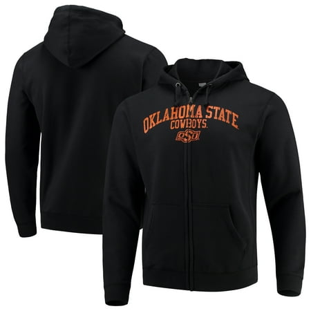 Oklahoma State Cowboys Arched School Name & Mascot Full-Zip Hoodie - (Best College Mascot Names)