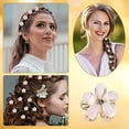 thumbnail image 2 of 10 Mini pinzas para el cabello de diamantes, pequeñas horquillas para el cabello para dama, niña, mini pinzas suaves para el cabello para todos los días, cumpleaños, bodas (blanco y rosa) ER, 2 of 5