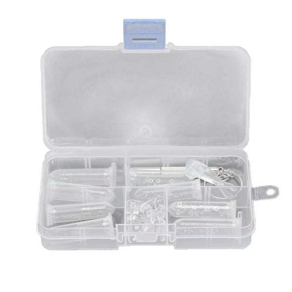 QJUHUNG Ensemble Durable de Réparation de Lunettes Assorti de Petites Vis, Rondelle d'Écrou et Plaquettes de Nez avec Micro Tournevis et Pince pour Lunettes de Soleil