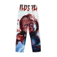 thumbnail image 3 of Lsque Chucky Print Men's Pajama Pants, Lounge Pant - Comfortable Home Wear,Elastic Waistband, Stylish Design-Large, 3 of 9