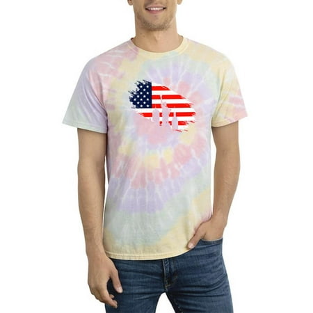 July 4Th Independence Statue Tie Dye Spiral Men -Image by Shutterstock Male XX-Large