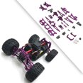 thumbnail image 6 of Almencla 1/14 Scale RC Car Metal Upgrade Kits Front Rear Steering Tie Rod s Steering Cups for 14210 DIY Modified RC Hobby Car Violet, 6 of 8