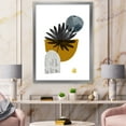 thumbnail image 3 of Designart 'Abstract Geometry Shapes and Tropical Palm Leaf I' Modern Framed Art Print, 3 of 4