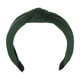 thumbnail image 1 of Diadema con nudo de algodón texturizado Unique Bargains Diadema suave para mujer Verde oscuro 13 pulgadas de ancho, 1 of 1