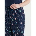 thumbnail image 5 of Joyspun Women's Cropped Woven Pajama Pants, Sizes XS to 3X, 5 of 7