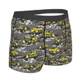 thumbnail image 2 of KLL Modern Yellow Excavator Men's Cotton Boxer Briefs Underwear-Small, 2 of 8