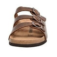 thumbnail image 4 of Cushionaire Lela Cork Footbed Sandal for Women - Triple Band Slide Sandal with Genuine Suede Insoles and +Comfort, 4 of 5
