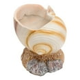 thumbnail image 4 of POINTERTECK 1Pc Simulé Harpe Coquille Pot de Fleurs Plantes d'Intérieur Pot Résine Artware Jaune Clair, 4 of 6