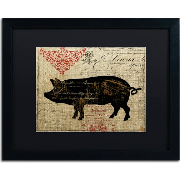 Trademark Fine Art "Paris Farms II" Canvas Art by Color Bakery, Black Matte, Black Frame