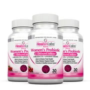 Women's Probiotic 6 Billion CFU with Cranberry Extract and D-Mannose (Pack of 3)