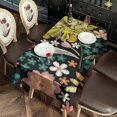 thumbnail image 5 of Pioneer Flower Floral Print Pattern Rectangle Tablecloth 60"x120",Waterproof Polyester Rectangle Table Cloth, Wipeable Spillproof Polyester Tablecloth for Dining, Camping, Indoor and Outdoor, 5 of 6