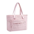 thumbnail image 1 of Bolso para portátil para mujer con bolso de mano con correa portátil cierre de cremallera cierre de cremallera Rosa, 1 of 8
