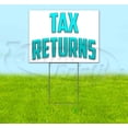 thumbnail image 1 of Tax Returns (18" x 24") Yard Sign, Includes Metal Step Stake, 1 of 6