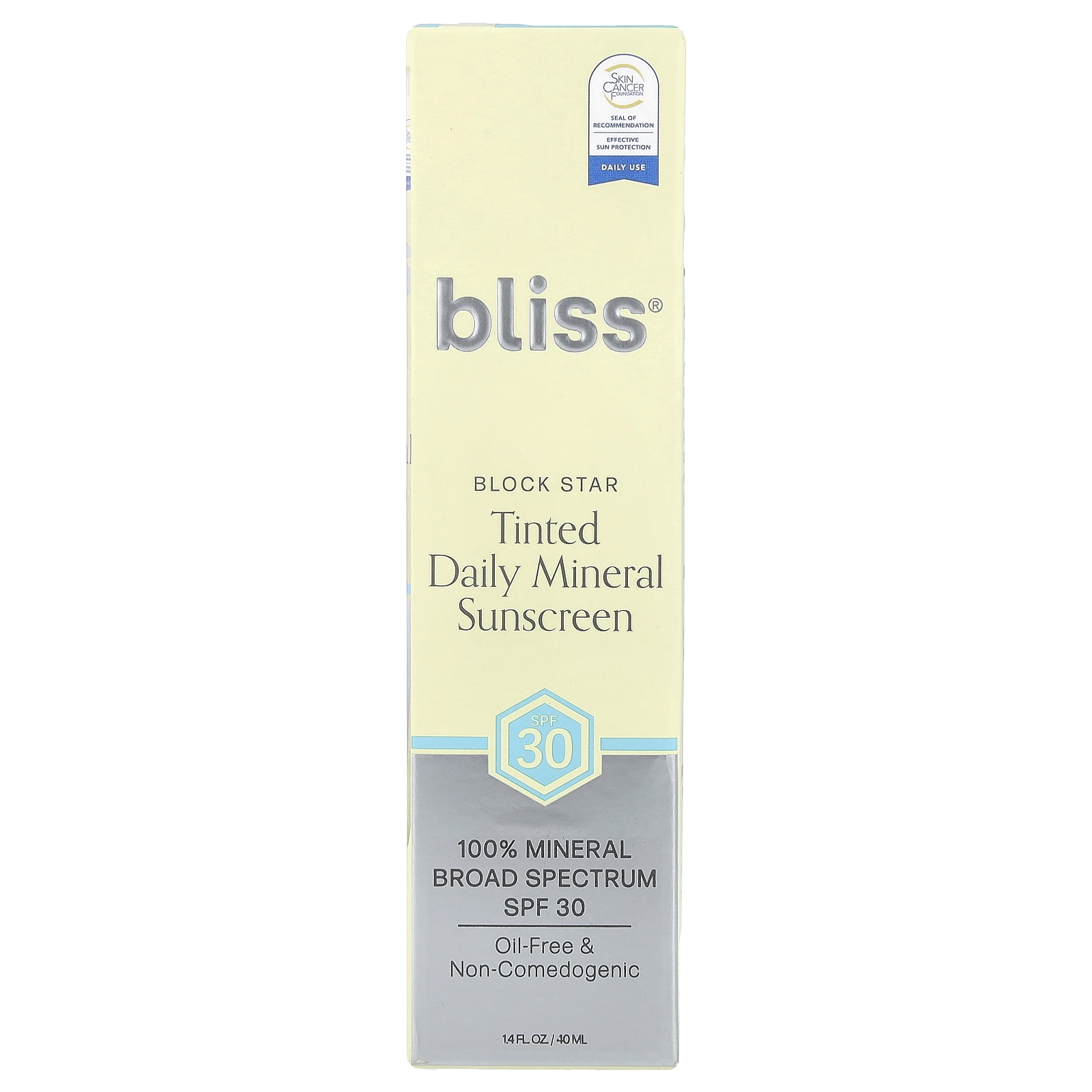 Bliss Block Star, Tinted Daily Mineral Sunscreen, SPF 30, 1.4 fl oz (40 ml)