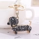 thumbnail image 4 of Llavero con diseño de perro salchicha, adorno colgante con incrustaciones de diamantes de imitación, colgante para bolsos, 4 of 5