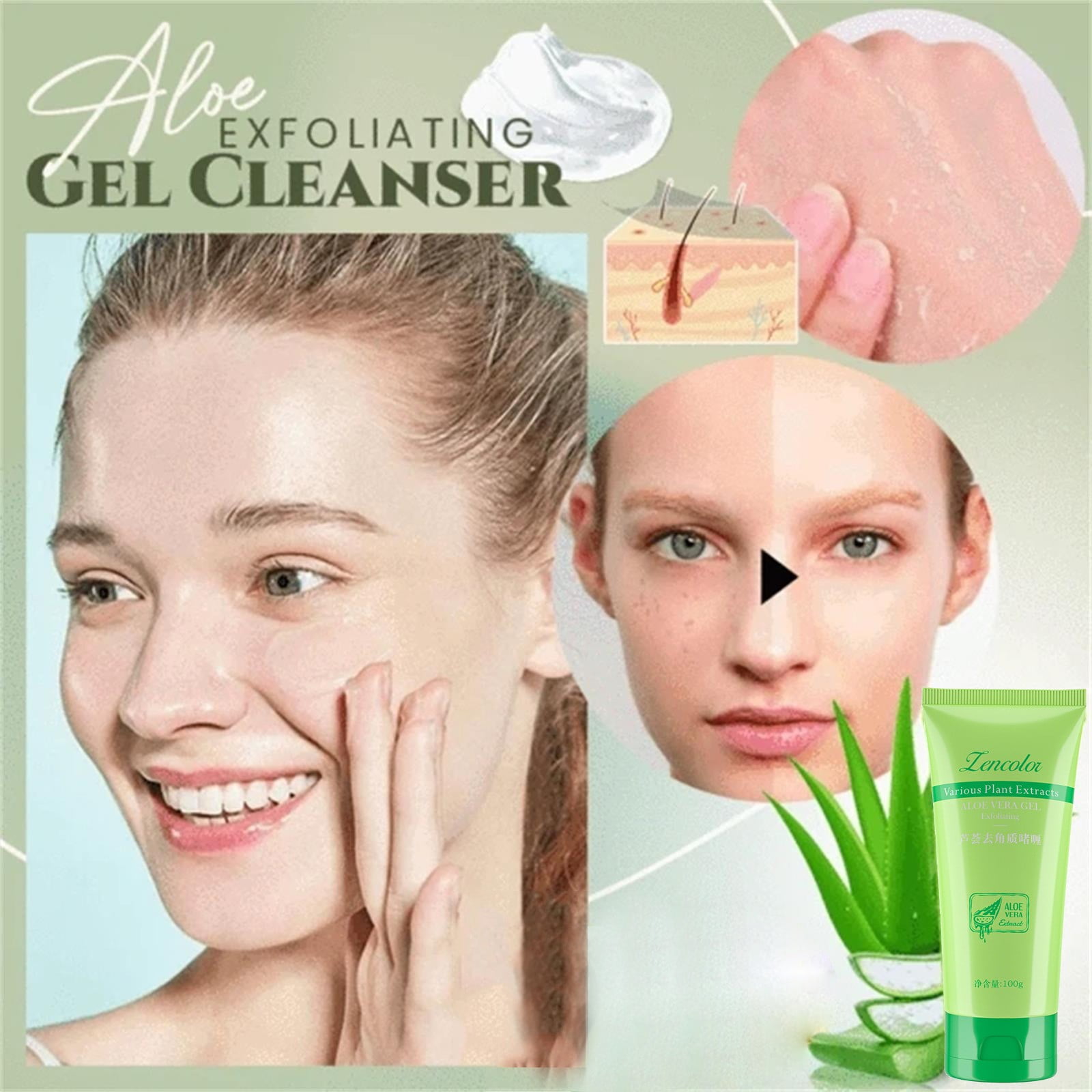 Sunhillsgrace Facial Mask Aloe Scrub Peeling Aloe Facial Gel Gel