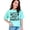 Chalky Mint, variant on Happiness Is The Best Makeup Quote, White Comfort Colors T-Shirt, Large