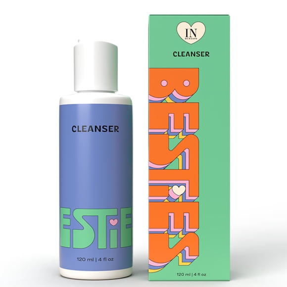 InstaNatural Besties Limpiador facial suave para adolescentes con vitamina C, con aloe vera y agua de coco, removedor de maquillaje hidratante, control de roturas, cuidado de la piel para adolescentes