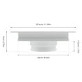 thumbnail image 2 of KONTONTY AC Exit Vent Cover Air Conditioning Duct Cover White 1Pack, 2 of 8