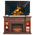thumbnail image 4 of SinCiDo Fireplace TV Stand for 60 Inch, Farmhouse LED Entertainment Center w/7 Color for Living Room, 4 of 8