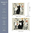 thumbnail image 3 of Switch Panel 4.48x6.37In Switch Plate Wall Panel Living Room Kitchen Bedroom Study Switch Panel Stylish Decoration Cute Cartoon Black Cat, 3 of 8