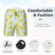 thumbnail image 3 of Balery cute rubber duck Bañador para hombre, shorts de playa de secado rápido con entrepierna y forro de compresión-XX-Large, 3 of 6