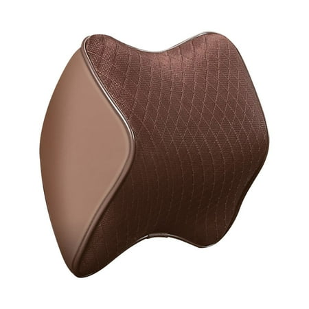 

FRCOLOR Mesh Car Headrest Pillow Universal Memory Car Headrest Neck Cushion (Coffee)