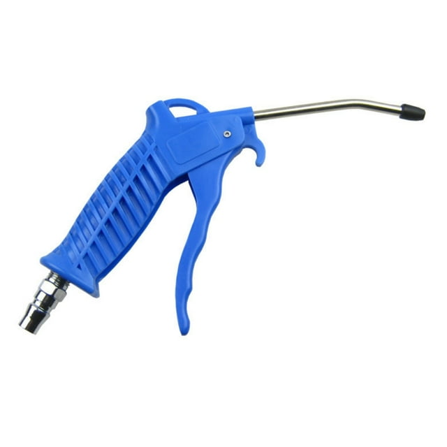 Pistola de aire con boquilla en ángulo de 10.0 in de largo, pistola de aire industrial de largo alcance, herramienta de limpieza de accesorios de compresor de aire neumático, boquilla de flujo de