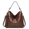 thumbnail image 4 of Oucaili, bolso de mano para mujer, bolso de mano de piel sintética, bolso de hombro tipo bandolera diario para oficina y trabajo con bolsa interior, 4 of 9