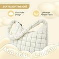 thumbnail image 4 of Luxury Soft Quilted Puffer Tote Bag Purse Puffy Crossbody Shoulder Bag for Women,Lightweight Nylon Hobo Bag Puffer Carryall Bag for Women Girl, 4 of 4