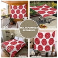 thumbnail image 6 of Red Dahlia Large Tapestry for Bedroom Wall Hanging Tapestry,Vintage Country Grey Abstract Flowers Floral Ceiling Backdrop Tapestries Poster Blanket Wall Decor for Teens Room Living Room 86" x 104", 6 of 8