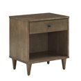 thumbnail image 2 of Weston Home Aleph 1-Drawer Wood Nightstand, Light Charcoal Grey Finish, 2 of 7