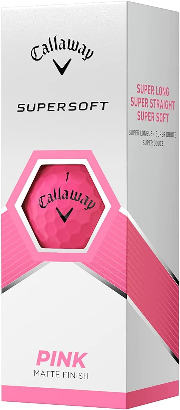 Callaway Golf 2023 Supersoft Golf Ball-Matte Pink 12pk 