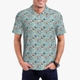 thumbnail image 1 of Fotbe Animal Dog Camiseta Polo de Golf para Hombre con Estampado – Camisa Deportiva Transpirable con Cuello Abotonado-Small, 1 of 6