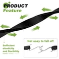 thumbnail image 3 of 2Pack 41" Bungee Cords with Hooks for Securing Tarps Cargo Trucks Canvases, Black, 3 of 6