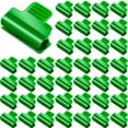 thumbnail image 1 of 40pcs 40pcs Greenhouse Clips Film Row Cover Net Tunnel Hoop Clips Frame Shade Net Pole Clips Greenhouse Film Clips for Season Plant Extension Support 10mm Green 10mm, 1 of 5