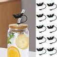 thumbnail image 2 of Zmeidao 10Pcs Halloween Straw Cover Cap for Stanley Cup, Silicone Straw Topper for Drinking Straw Tips Lids, Portable Protector Plugs Decorations Gifts for Party Halloween, 2 of 6