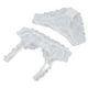 thumbnail image 5 of Conjunto de sujetador de mujer Sujetador de encaje de mujer Bragas Ultra delgadas Ahueca hacia fuera Encantador Atractivo Conjunto de ropa interior transpirable Blanco 80A ANGGREK Otros, 5 of 8