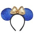 thumbnail image 1 of Diadema con lazo de lentejuelas y tambor, diseño de dibujos animados de Minnie, lentejuelas estéreo, diadema con lazo de lentejuelas de algodón, efecto 3D, estilo versátil, cómoda de llevar, 1 of 6