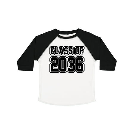 

Inktastic Class of 2036 in Black Outlined Text Gift Toddler Boy or Toddler Girl T-Shirt