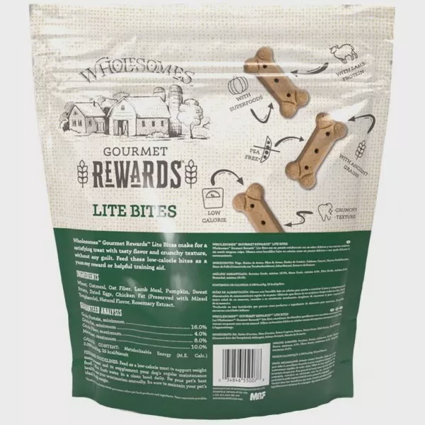 Wholesomes Gourmet Rewards Biscuit Dog Treats Lite Bites Lite Bites, 1ea/3 lb