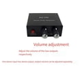 thumbnail image 2 of Distribuidor de Audio Mezclador de Audio EstéReo 1 Entrada 2 Salida Divisor RCA Multicanal para Amplificador de Potencia Audio Activo, 2 of 5