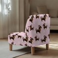 thumbnail image 5 of HELLHERO Cute Little Puppy and Snowflakes Wear-Resisting Armless Accent Chair Soft Cover with Dustproof, Easy Installation Armless Accent Chair Washable Cover, 5 of 8