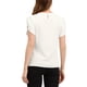 thumbnail image 3 of Blusa Casual de Cuello en V con Corte y Mangas Desgarradas INSPIRE CHIC para Mujeres Talla XS Blanca, 3 of 7