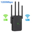 thumbnail image 3 of Repetidor WiFi inalámbrico 2,4 G 5 Ghz Amplificador WiFi Amplificador WiFi 1200 M Señal WiFi Punto de acceso extensor de largo alcance, 3 of 5