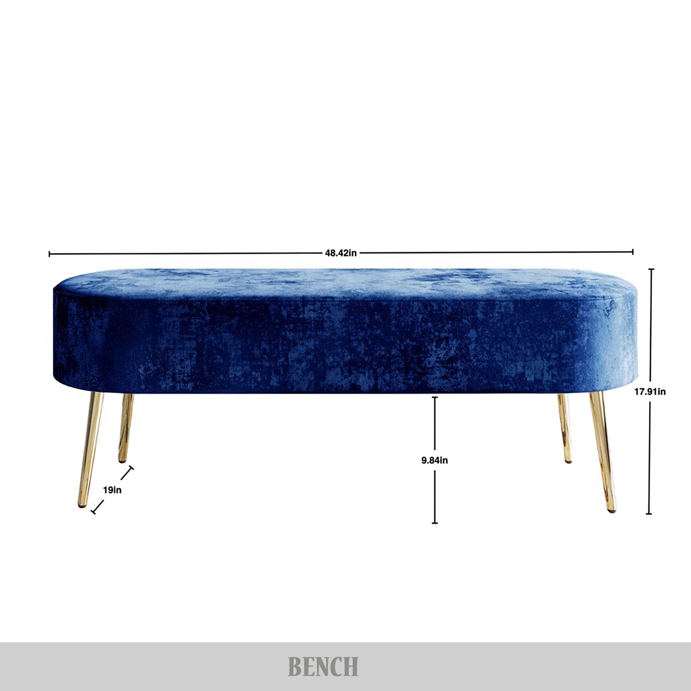 Castle Place Modern Luxury Upholstered Velvet Love Seat with Bench and Coffee Table, Light Grey